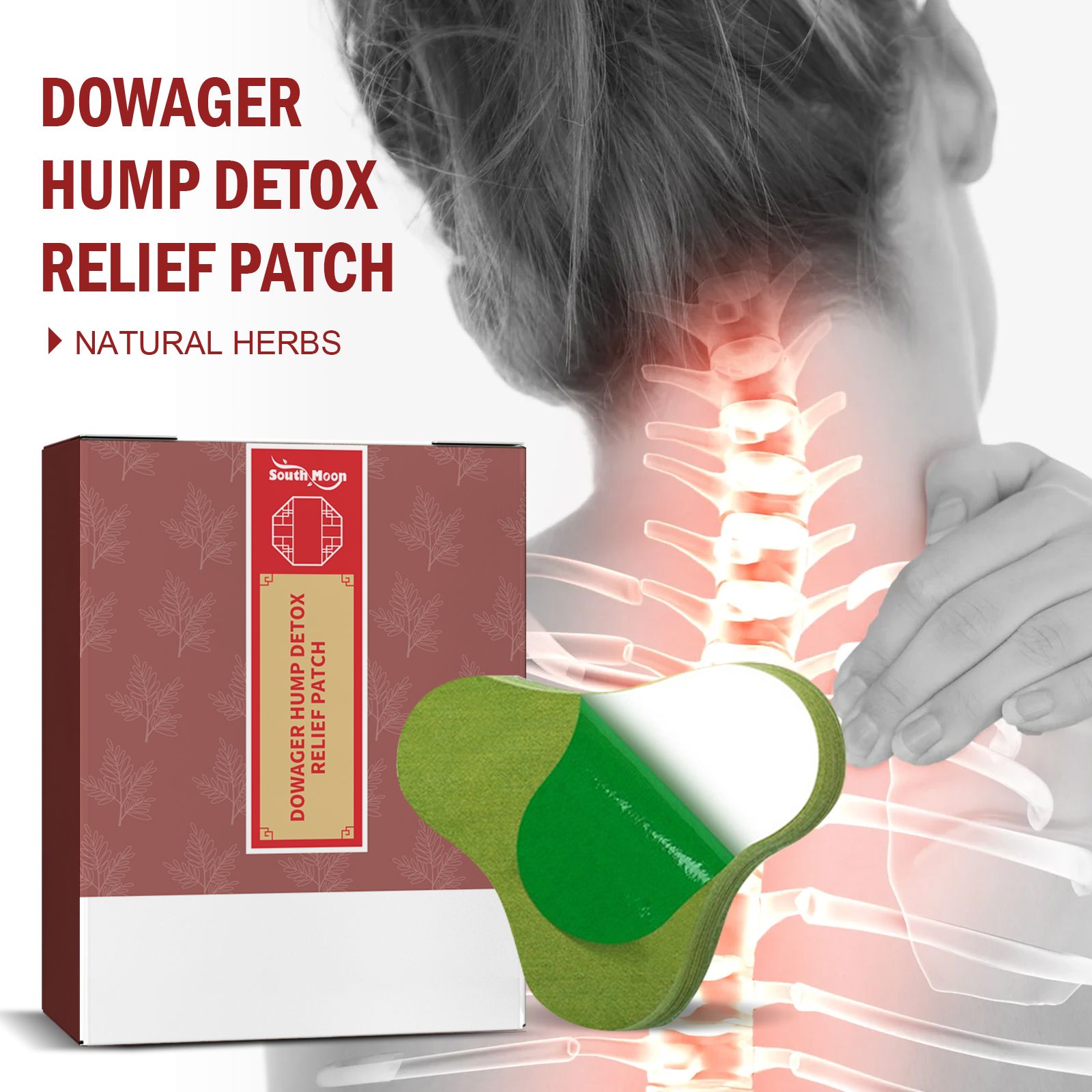 South Moon Dowager Hump Detox Relief Patch, Dredge Lymphatic Relief ...
