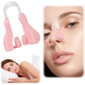Silicone Nose Shaper Clip, Nose Corrector Device (Color: pink)